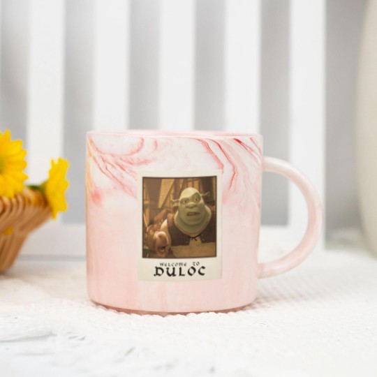Discover Shrek Welcome To Duloc Shrek And Donkey Polaroid Marble Mugs