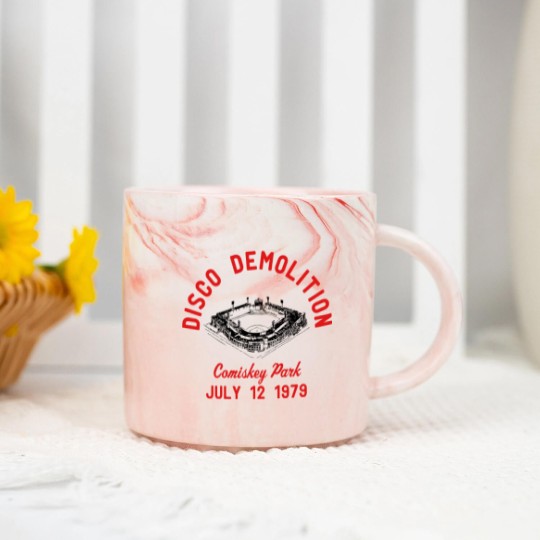 Discover Disco Demolition Vintage/Retro White Sox Marble Mugs