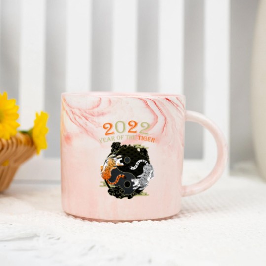 Discover Happy Great Chinese New Year 2022 Year Of The Tiger Marble Mugs
