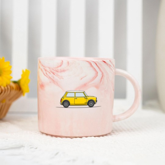 Discover Classic Mini Cooper - Yellow - Mini - Marble Mugs