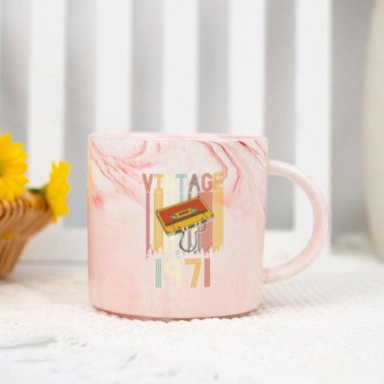 Discover Vintage 1971 Retro Marble Mugs