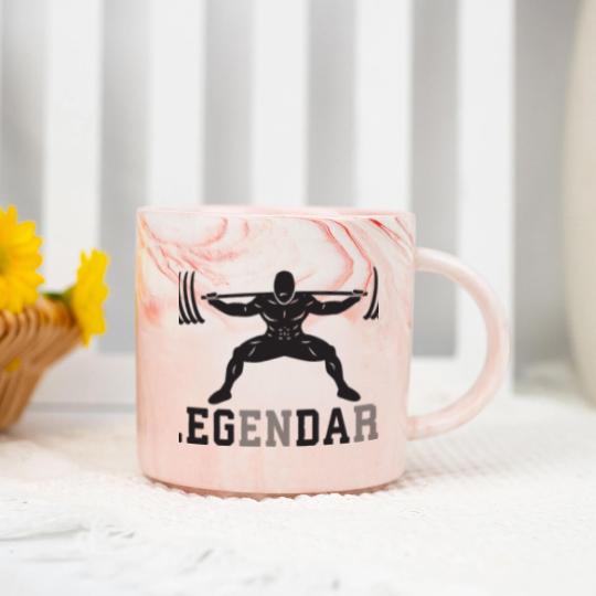 Discover LEGENDARY - Leg Day - Squat Marble Mugs
