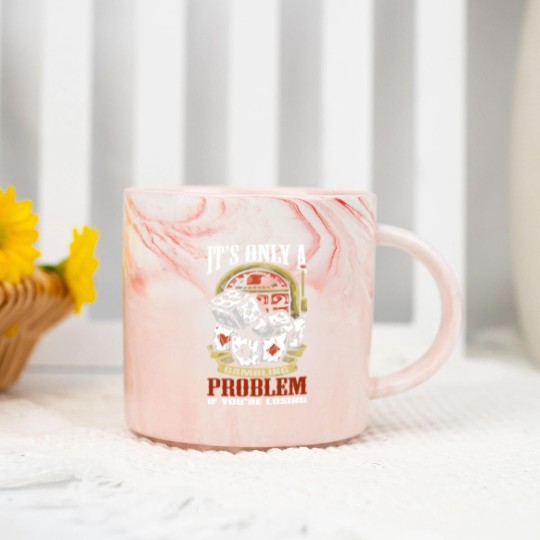 Discover Funny Gambling Gambler Gamble Casino Games - Gambling - Marble Mugs