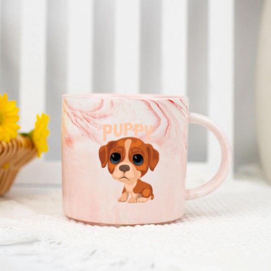 Discover Puppy - Puppy - Marble Mugs