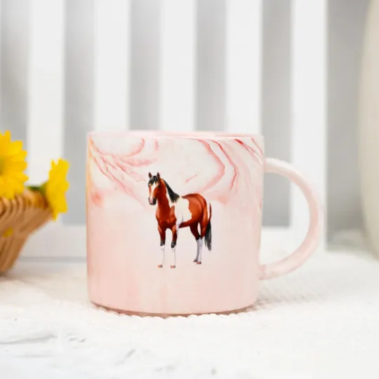 Discover Date A Cowgirl Bay Paint Horse - Horses - Marble Mugs