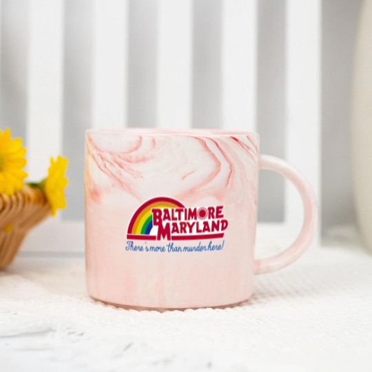 Discover Baltimore Maryland - Reading rainbow - Baltimore Maryland - Marble Mugs