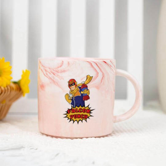 Discover Falcon Punch - Captain Falcon - Marble Mugs