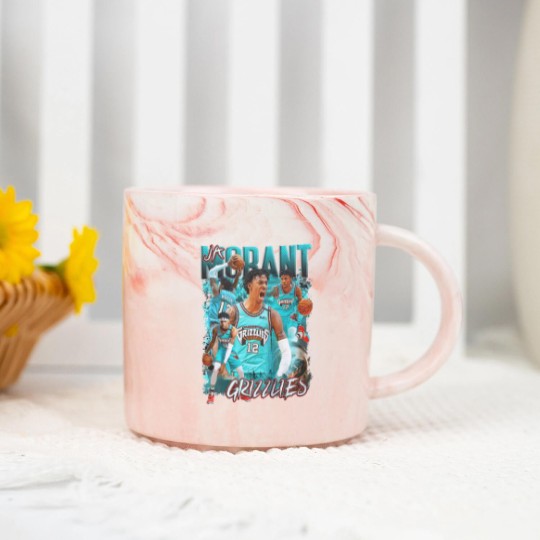 Discover Ja Morant Marble Mugs | Memphis Grizzlies Bootleg Graphic Marble Mugs