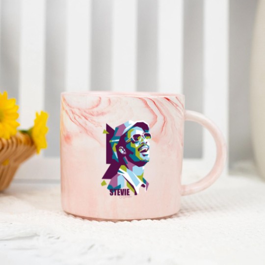 Discover Stevie Wonder Popart - Stevie Wonder - Marble Mugs