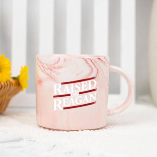 Discover Raised On Reagan 80'S Nostalgia Marble Mugs