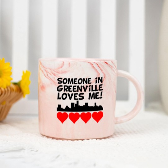 Discover Someone In Greenville South Carolina Loves Me Marble Mugs