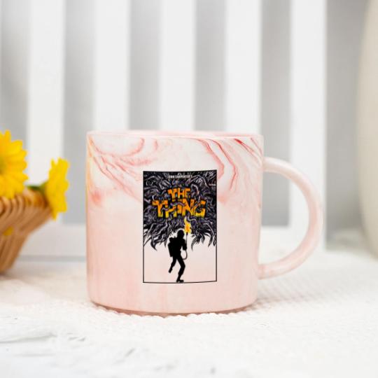 Discover The Thing V73 Horror Poster Marble Mugs
