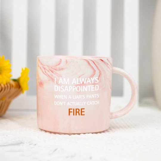Discover I am always disappointed when a liar's pants don't actually catch fire, funny saying - Liar - Marble Mugs