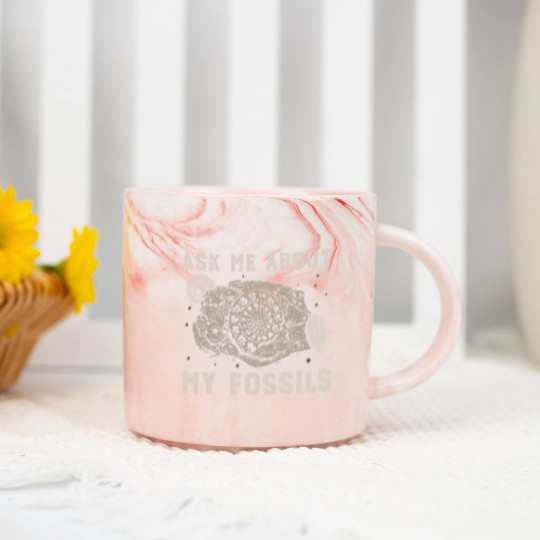 Discover Fossil Collector | Paleontologist Fossil Dino Gift Marble Mugs