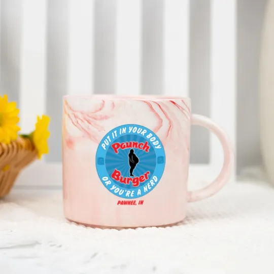 Discover Paunch Burger Marble Mugs