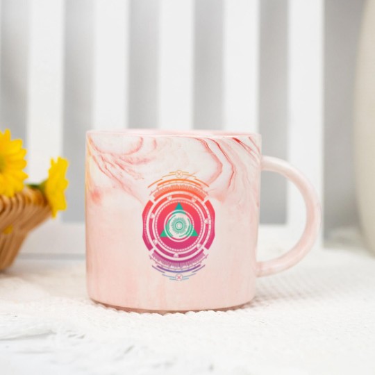 Discover Techno summer sunrise vibes Marble Mugs