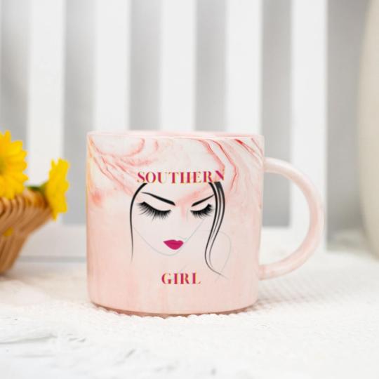 Discover Southern Girl Marble Mugs