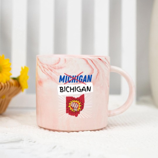 Discover Michigan Bichigan - Ohio State Football - Marble Mugs