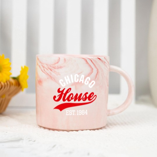 Discover Vintage Chicago house est. 1984 house music party Marble Mugs