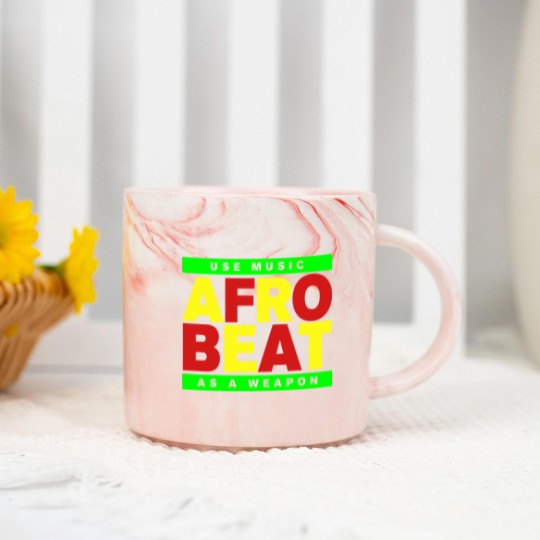 Discover AFROBEAT _ USE MUSIC AS A WEAPON Marble Mugs