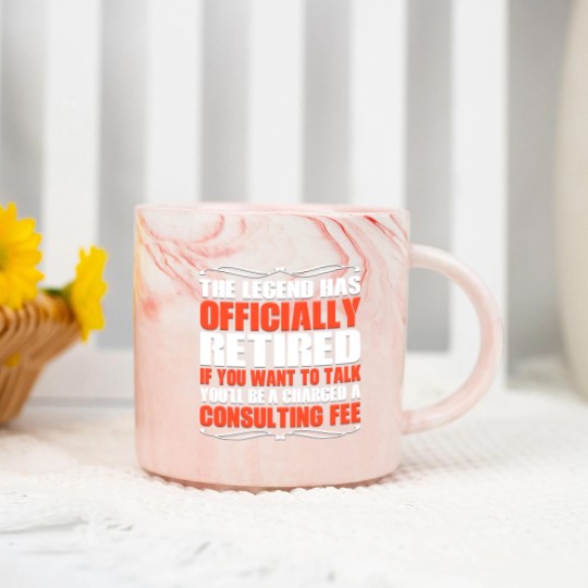 Discover The Legend Has Officially Retired Funny Retirement - Retirement - Marble Mugs