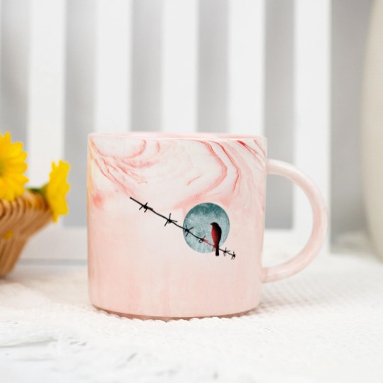 Discover Leonard Cohen - Bird On A Wire (ii) - Leonard Cohen - Marble Mugs