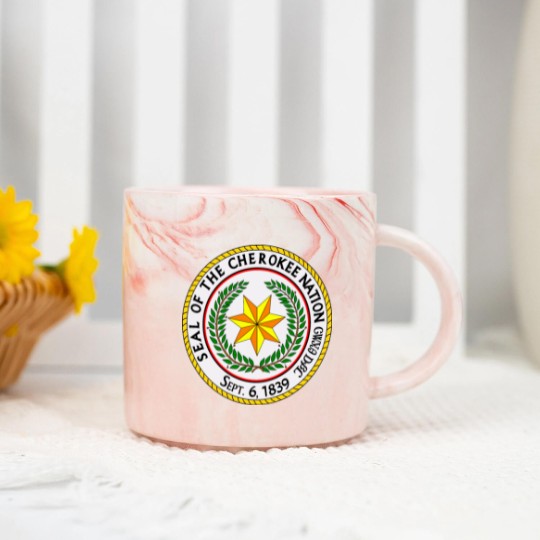 Discover Great seal of the cherokee nation Marble Mugs