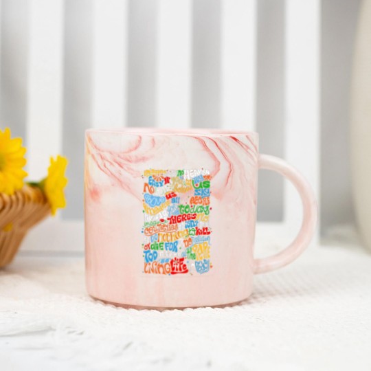 Discover Lennon Imagine Quote Marble Mugs