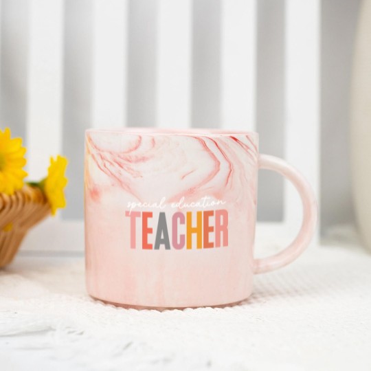 Discover Special Education Teacher Marble Mugs