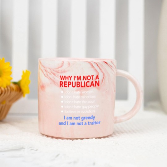 Discover Not Republican Marble Mugs