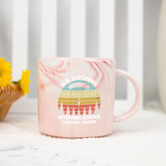 Discover D B Coopers Skydiving School Portland Oregon Funny Marble Mugs