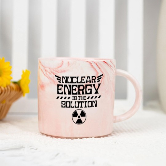 Discover Nuclear energy is the solution Atomic Fusion Clean Marble Mugs