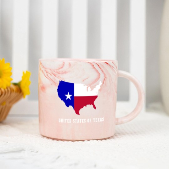 Discover United States of Texas Map or Lone Star State Fans Marble Mugs