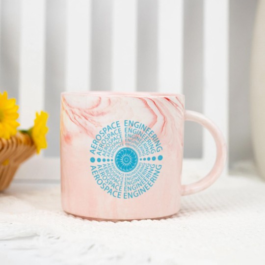 Discover aerospace engineering logo airplane engineer Marble Mugs