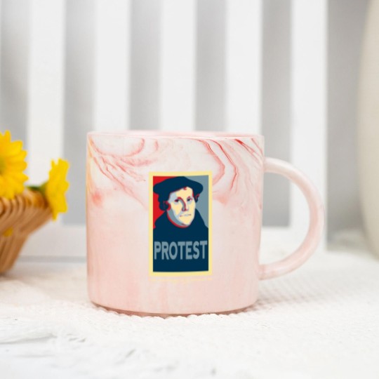 Discover Luther REFORM (with 500th anniversary tag) - Martin Luther - Marble Mugs