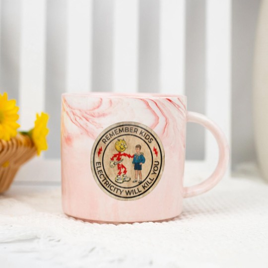 Discover REMEMBER KIDS ELECTRICITY WILL KILL YOU # FRESH DESIGN - Electricity Will Kill You - Marble Mugs