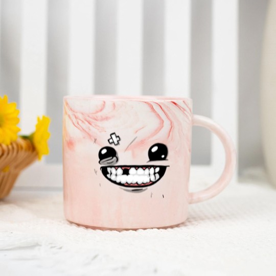 Discover Super Meat Boy - Super Meat Boy - Marble Mugs