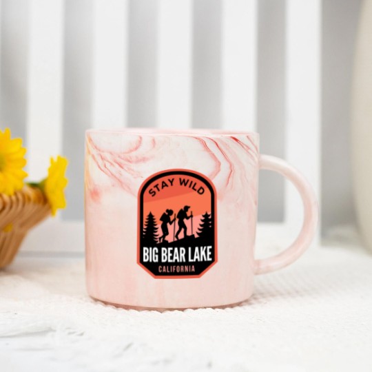 Discover Big Bear Lake California Hiking in Nature - Big Bear Lake California - Marble Mugs