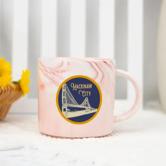 Discover Mackinaw City Decal - Mackinaw City - Marble Mugs