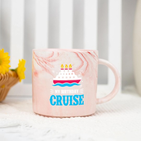 Discover Birthday Cruise Cruising Cruise Ship Holiday Marble Mugs