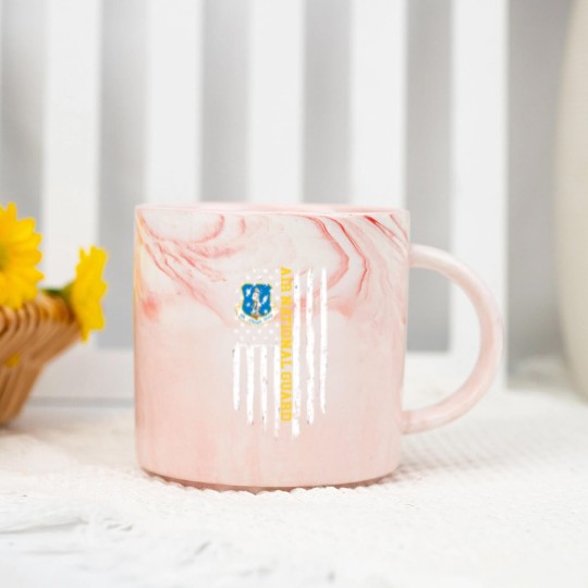 Discover Air National Guard American Flag Gift Marble Mugs Marble Mugs