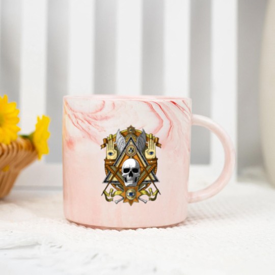 Discover Masonic Skull Marble Mugs