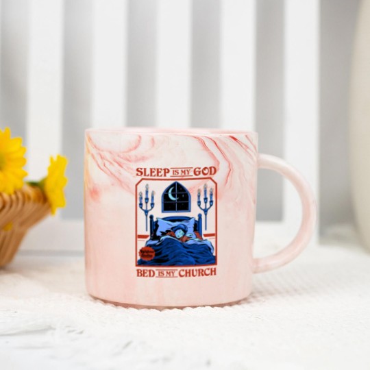 Discover Sleep is my God - Sleep - Marble Mugs