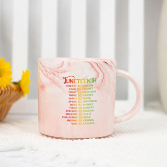 Discover Juneteenth Dream Like Leaders Black Men Women Boys Marble Mugs