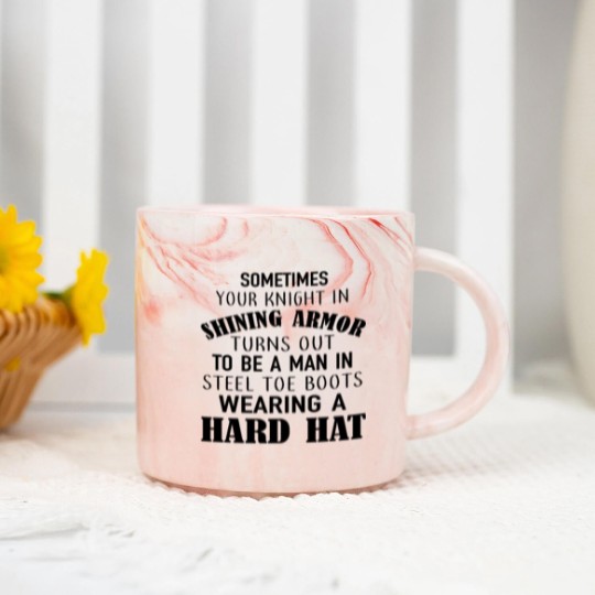 Discover sometimes your knight in shining armor turns out t Marble Mugs