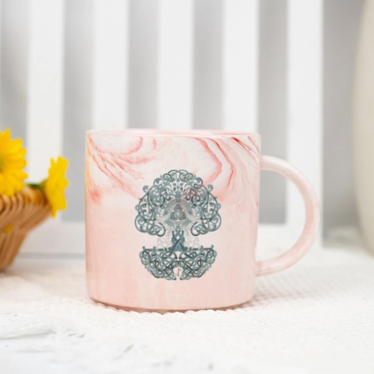 Discover Tree of Life Yggdrasil Norse Pagan Mythology Marble Mugs