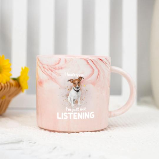 Discover Jack Russell Terrier I Hear You Not Listening Dog Marble Mugs