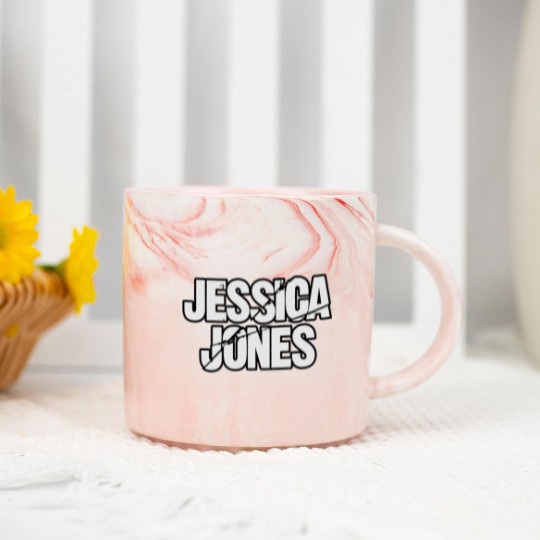 Discover Jessica Jones Logo Marble Mugs