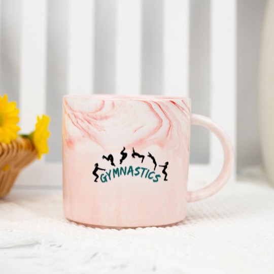 Discover Gymnastics - Backlip Marble Mugs