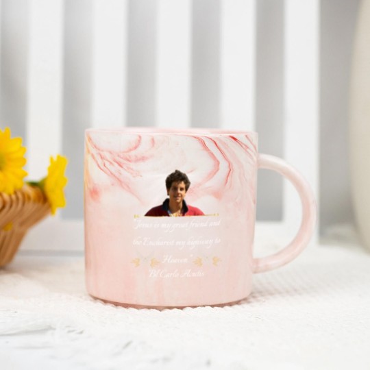 Discover Blessed Carlo Acutis Quote Marble Mugs Marble Mugs Perfect Marble Mugs